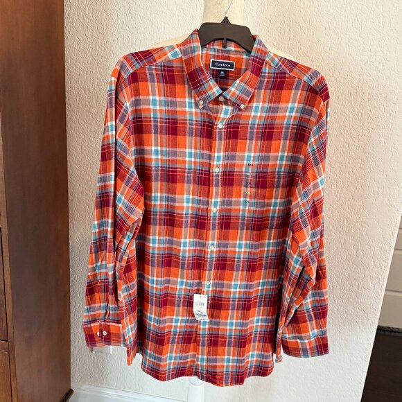 Club Room Men's Cotton Flannel Button-Down Shirt - Picture 7 of 9